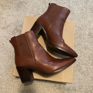 Madewell Chelsea Heeled Boot Apple Butter sz 9